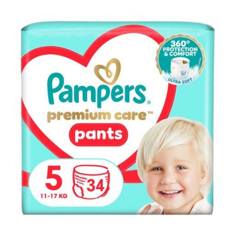 Подгузники-трусики Pampers Premium Care Pants размер 5 (11-17 кг), 34 шт