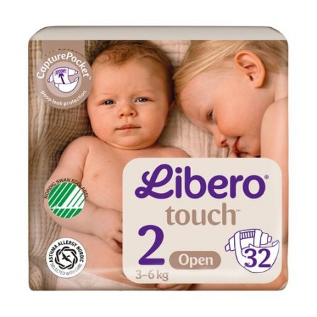 Подгузники Libero Touch размер 2 (3-6 кг), 32 шт