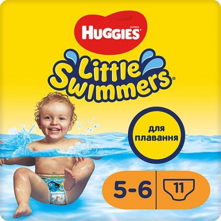 Трусики-подгузники для плавания Huggies Little Swimmers размер 5-6 (12-18 кг), 11 шт
