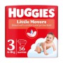Подгузники Huggies Little Movers Jumbo размер 3 (4-9 кг), 56 шт