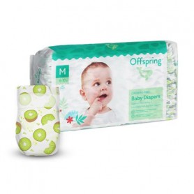 Подгузники Offspring Hairykiwi, размер M (6-10 кг), 42 шт