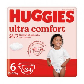 Подгузники Huggies Ultra Comfort размер 6 (15-30 кг), 34 шт