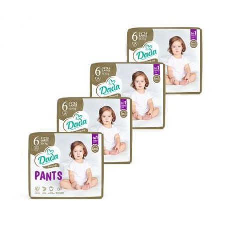 Трусики-подгузники Dada Extra Soft размер 6 XL (15+ кг), 4*28 шт