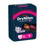 Ночные трусики-подгузники Huggies DryNites для девочек, 13+ лет (49-60 кг), 9 шт