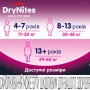 Ночные трусики-подгузники Huggies DryNites для девочек, 13+ лет (49-60 кг), 9 шт