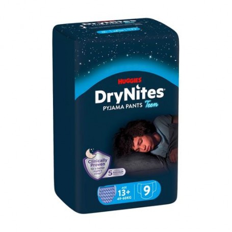 Ночные трусики-подгузники Huggies DryNites для мальчиков, 13+ лет (49-60 кг), 9 шт