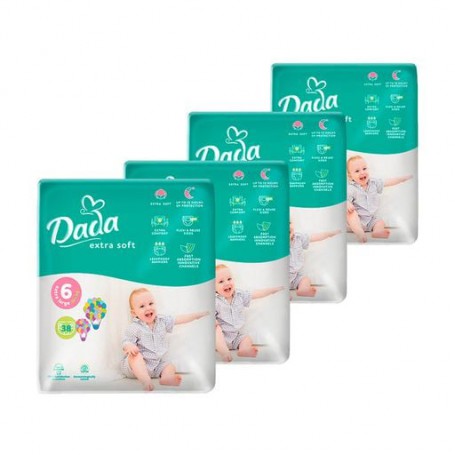 Подгузники Dada Extra Soft размер 6 Extra Large (16+ кг), 4*38 шт