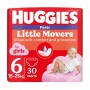 Подгузники-трусики Huggies Little Movers Pants для девочек, размер 6 (15-25 кг), 30 шт