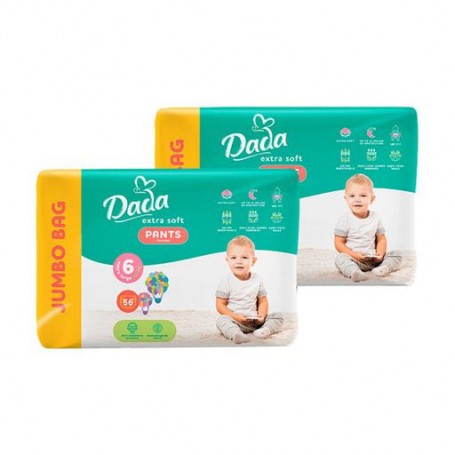 Трусики-подгузники Dada Extra Soft размер 6 XL (15+ кг), 2*56 шт