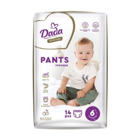 Подгузники-трусики Dada Elite Care размер 6 XL (15+ кг), 14 шт