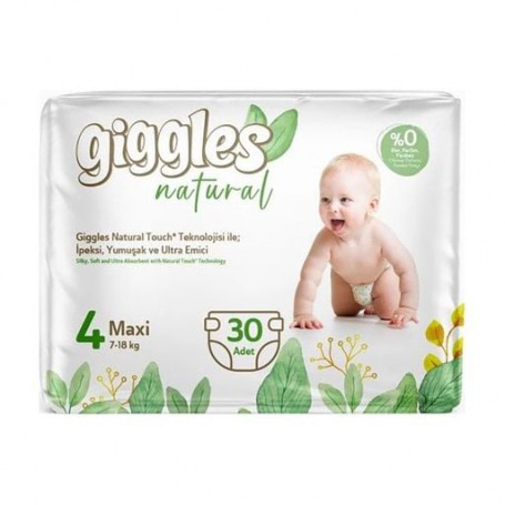 Подгузники Giggles Natural размер 4 Maxi (7-18 кг), 30 шт