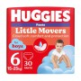 Подгузники-трусики Huggies Little Movers Pants для мальчиков, размер 6 (15-25 кг), 30 шт