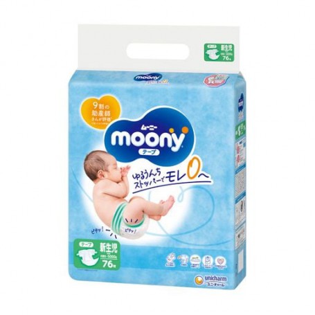 Подгузники New Born Moony 0-5 кг, 76 шт