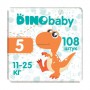 Подгузники Dino Baby размер 5 (11-25 кг), 3*36 шт