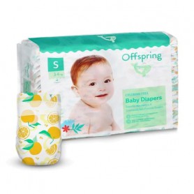 Подгузники Offspring Tangy Orange, размер S (3-6 кг), 48 шт