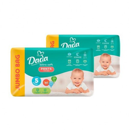 Трусики-подгузники Dada Extra Soft размер 5 Junior (12-17 кг), 2*60 шт