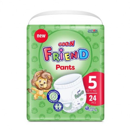 Подгузники-трусики Goo.N Friend Pants размер 5 (12-17 кг), 24 шт