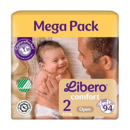 Подгузники Libero Comfort размер 2 (3-6 кг), 94 шт