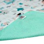 Многоразовая непромокаемая пеленка Еко Пупс Eco Cotton двусторонняя, белый, звери на лесной поляне, 65*90 см
