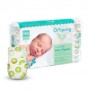 Подгузники Offspring Hairykiwi размер NB (до 4 кг), 56 шт