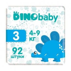 Подгузники Dino Baby размер 3 (4-9 кг), 2*46 шт