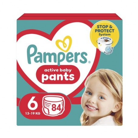 Подгузники-трусики Pampers Active Baby Pants размер 6 (13-19 кг), 84 шт