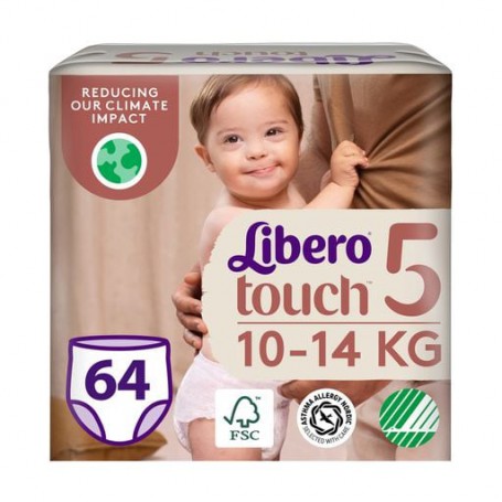 Набор подгузников-трусиков Libero Touch Pants размер 5 (10-14 кг), 2*32 шт