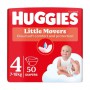 Подгузники Huggies Little Movers Jumbo размер 4 (7-18 кг), 50 шт