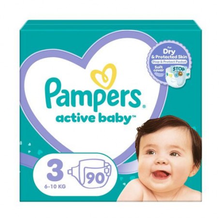 Подгузники Pampers Active Baby, размер 3 (6-10 кг), 90 шт
