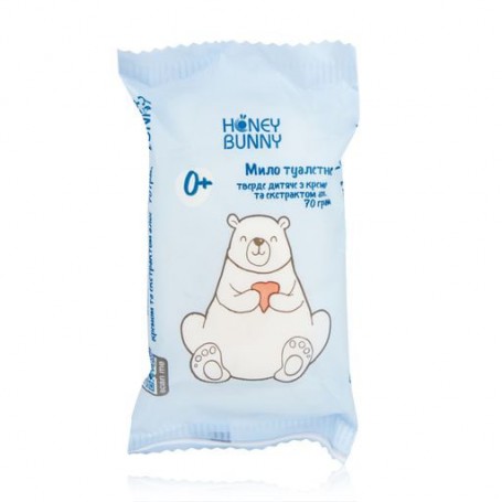 Детское туалетное мыло Honey Bunny с кремом и экстрактом алоэ, 70 г