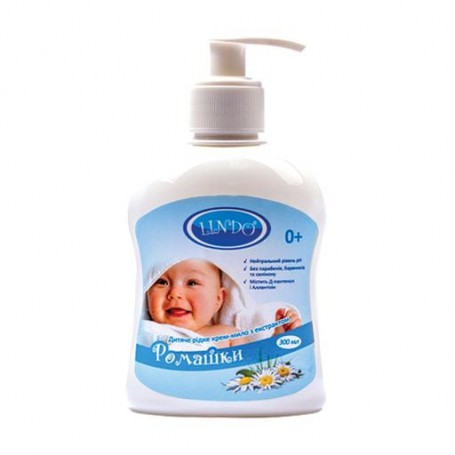 Детское жидкое крем-мыло Lindo с экстрактом ромашки, 300 мл