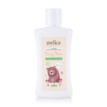 Детский шампунь-гель для душа Melica Organic Funny Bear Shampoo-Body Wash От мишки, 300 мл