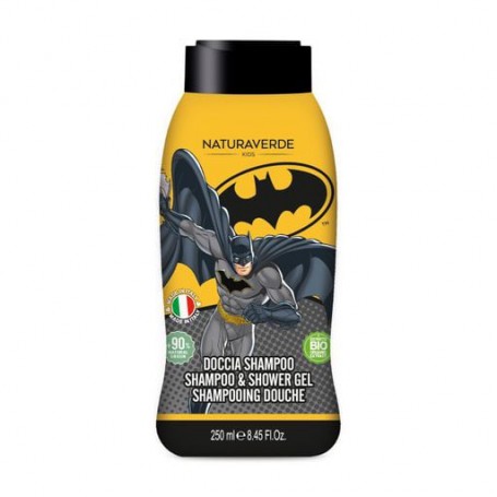 Детский гель для душа и шампунь Naturaverde Batman Shampoo & Shower Gel с органическим экстрактом зеленого чая, 250 мл