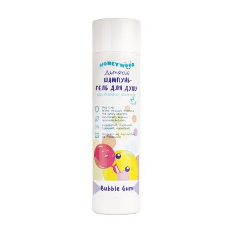 Детский шампунь-гель для душа Honeywood Bubble Gum Kids Shampoo-Shower Gel, 250 мл
