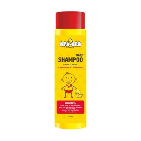 Детский шампунь для волос Кря-Кря Baby Shampoo с ромашкой и пaнтeнoлoм, 230 мл