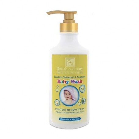 Шампунь-гель для новорожденных Health And Beauty Tearless Shampoo & Soapless Baby Wash с ромашкой и алоэ вера, 780 мл