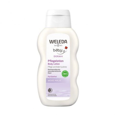 Детское молочко для тела Weleda Baby Body Lotion с алтеем, для гиперчувствительной кожи, 200 мл