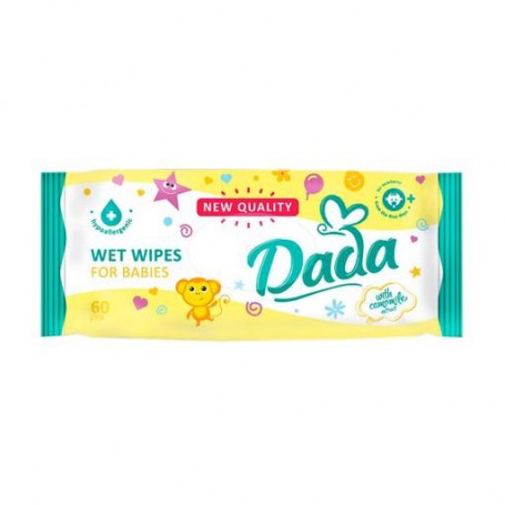 Детские влажные салфетки Dada с экстрактом ромашки, 60 шт