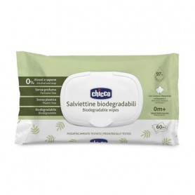 Детские влажные салфетки Chicco биоразлагаемые, от рождения, 60 шт