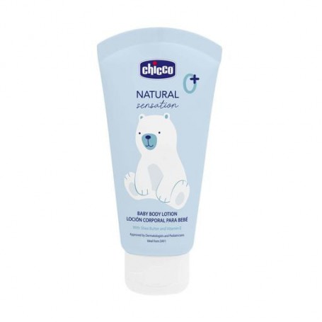 Детский лосьон для тела Chicco Body Lotion Natural Sensation с рисовым и маслом ши, 150 мл