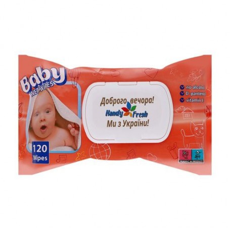 Детские влажные салфетки Handy Fresh Baby с яблоком, с клапаном, 120 шт