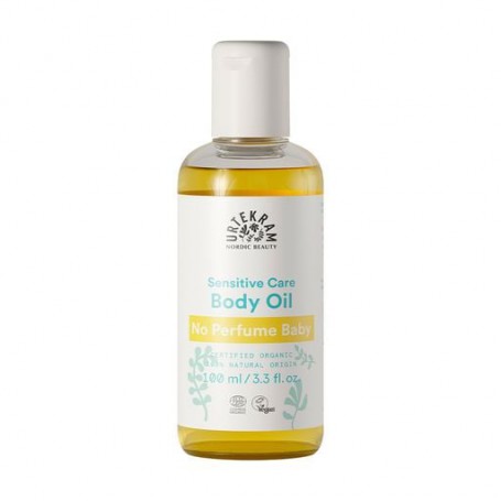 Органическое детское масло для тела Urtekram Sensitive Care Body Oil без аромата, 100 мл