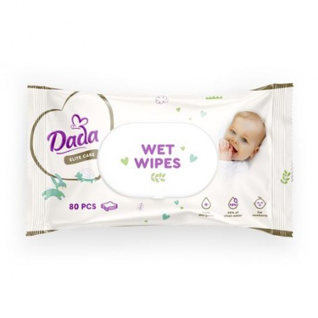Детские влажные салфетки Dada Elite Care Wet Wipes, 80 шт