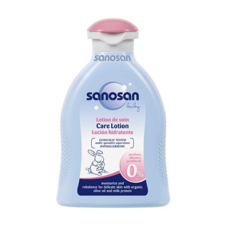 Детский увлажняющий лосьон Sanosan Baby Care Lotion гипоаллергенный, 200 мл