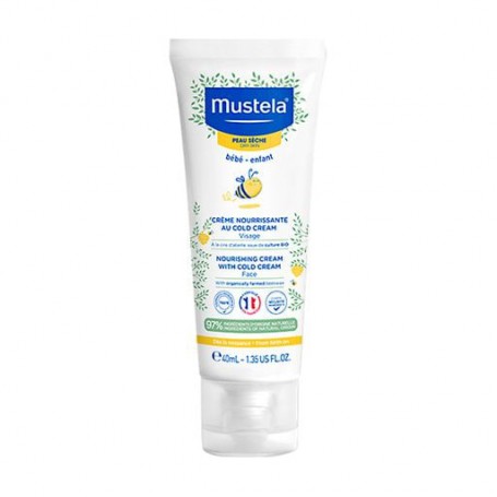 Детский питательный крем для лица Mustela Bebe Noursing Cream With Cold Cream, 40 мл