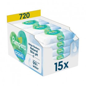 Влажные салфетки Pampers Harmonie Aqua Baby Wipes, 15*48 шт