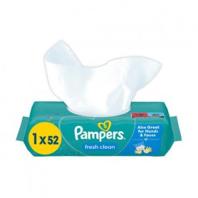 Детские влажные салфетки Pampers Fresh Clean, 52 шт