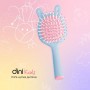 Детская щетка-mini для волос Dini Kids в форме зайчика, с зеркалом, голубая, 1 шт (dm-724)