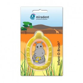 Детская зубная щетка-прорезыватель Miradent Infant-O-Brush желтая, 1 шт