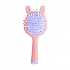 Детская щетка-mini для волос Dini Kids в форме зайчика, с зеркалом, розовая, 1 шт (dm-755)